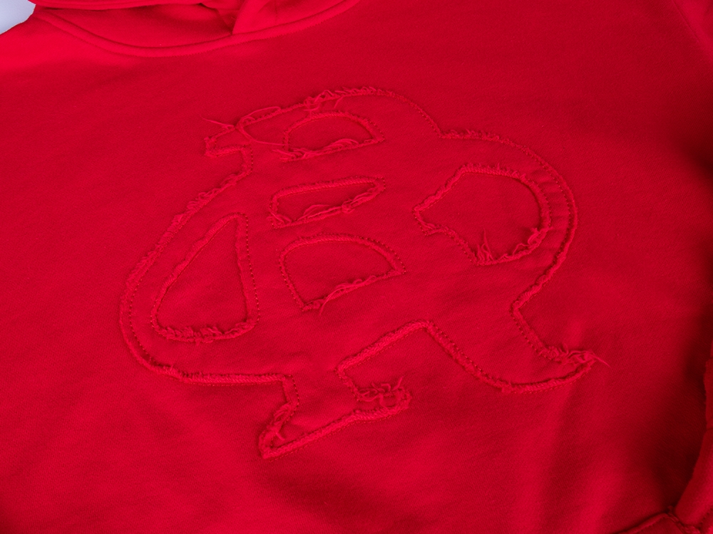 Custom Embroidered Hoodie Red