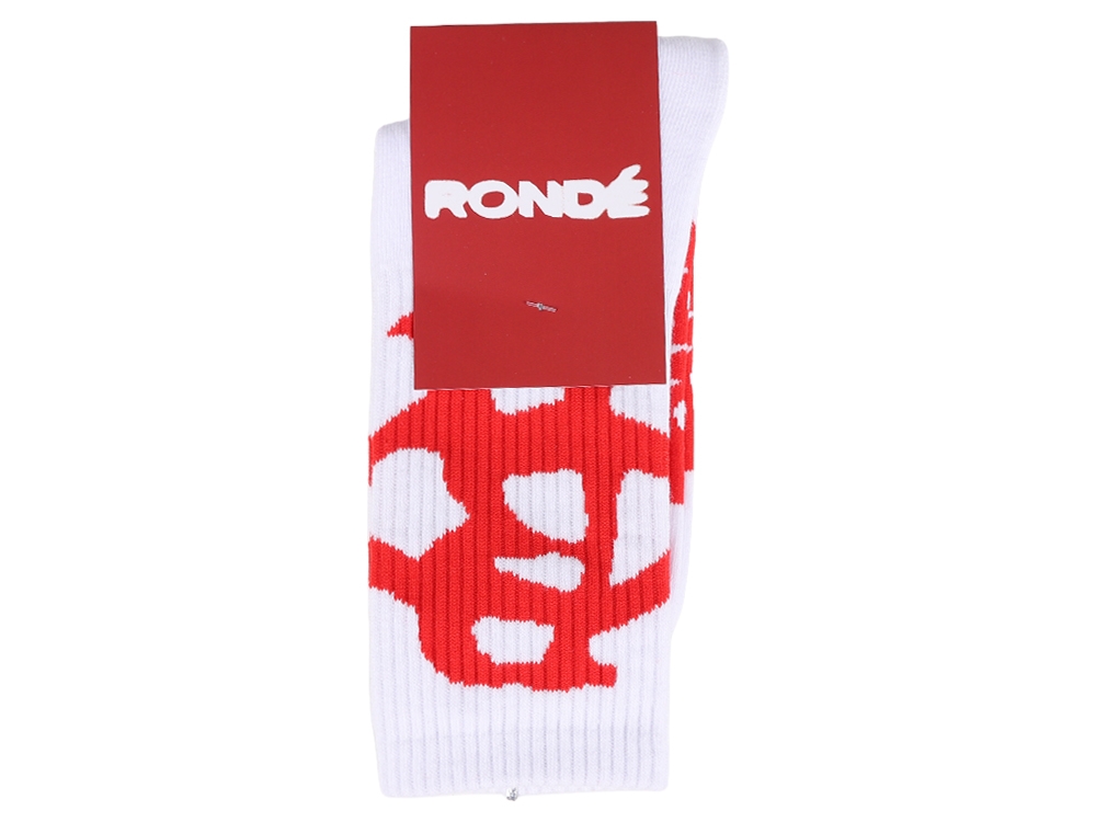 Logo Socks White/red