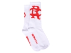 Logo Socks White/red