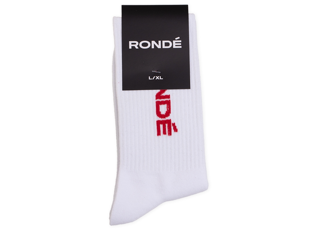 Crew Socks White/red