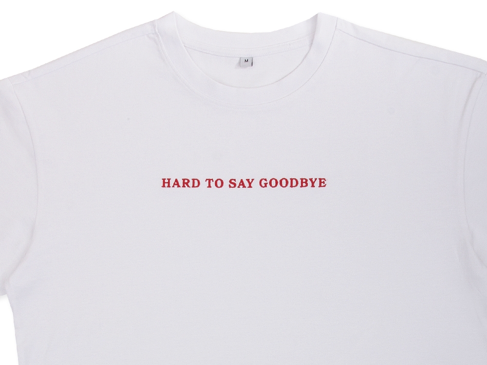 Hard To Say Goodbye T-shirt White - Oversized fit